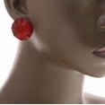 thumbnail image 5 of Mi Amore Post-Earrings Red/Silver-Tone, 5 of 5