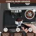 thumbnail image 4 of Espresso Coffee Machine with Grinder, 20 Bar Semi-Automatic Espresso Maker with Milk Frother Steamer Wand for Cappuccino, Latte, Macchiato, 2.8 L Water Tank, PID Temperature Control, 4 of 9