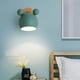 thumbnail image 3 of Lámpara de pared Dormitorio infantil Fondo personalizado Dibujos animados simples Luz de pared linda macarrón, 3 of 6