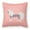 Pink, variant on Carolines Treasures BB3743PW1818 Chinese Crested Checkerboard Blue Fabric Decorative Pillow