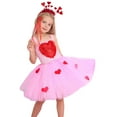 thumbnail image 3 of Child Girls Birthday Party Tulle Pageant Dress Valentine's Day Party Festival Gown Dresses Pink S(2 Years-3 Years), 3 of 8