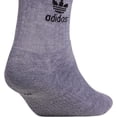 thumbnail image 4 of adidas Originals Men's Trefoil Quarter Socks (6-Pair), Heather Grey/ Black/ White, Large, 4 of 8