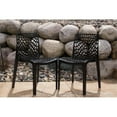 thumbnail image 2 of Strata Furniture Chaises Karissa Résistantes aux Intempéries en Noir (Ensemble de 2), 2 of 3