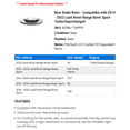 thumbnail image 2 of Rear Brake Rotor - Compatible with 2014 - 2022 Land Rover Range Rover Sport Turbo/Supercharged 2015 2016 2017 2018 2019 2020 2021, 2 of 2