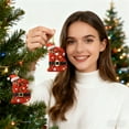 thumbnail image 4 of Qwtwty Christmas Tree Ornaments Christmas Tree Decoration 2D Acrylic Decoration Letter Pendant with 26 Letters Christmas Hanging Decoration DIY Crafts Christmas Home Decoration, 4 of 5