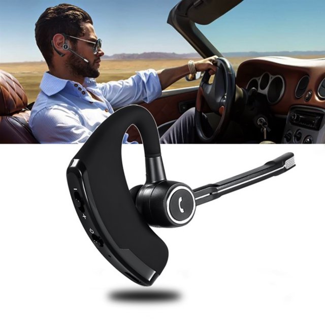 Auriculares inalámbricos Bluetooth con micrófono y gancho para la oreja Abanopi Negro