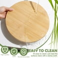 thumbnail image 3 of Amazing Choice Bamboo Wood 13.8" Cabinet and Table Top Lazy Susan, 3 of 6