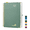 Midnight Green, variant on POPRUN 2026-2027 Daily Planner, 5.75" x 8.5", (Jul.26-Jun.27) Academic Calendar Book with One Page Per Day Planner, Spiral Hard Cover, Black