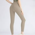 thumbnail image 5 of Seductiva Clothing Yoga Pants Women Women's Solid Color Fashionable Casual Sports Lifting High Elastic Tight Yoga Pants, 5 of 5