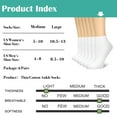 thumbnail image 6 of NevEND 6 Pairs Cotton Thin Ankle Low-cut Socks Athletic Lightweight for Women Size M White, 6 of 8