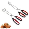 thumbnail image 2 of Transemion 2x Acier BBQ Pinces Anti-Choc Poignée TPR Indéformable pour une Prise en Main Confortable Barbecue, 2 of 6