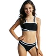 thumbnail image 2 of Wowcloth Girls Tankini Swimsuit, Solid Color Two-Piece Set, Separate Top and Bottom for Beach and Pool Swimming, 2 of 8