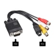 thumbnail image 3 of Unique Bargains VGA to RCA Cable, 3RCA  S-Video Adapter VGA Cable for TV PC Computer, 3 of 4