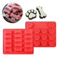 thumbnail image 1 of Molde de silicona ZHAOCHENG para galletas forma de pata y hueso de perro, 1 of 5