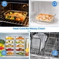 thumbnail image 6 of Sindcom 10Pack 22oz Glass Storage Containers with Lids, Glass Meal Prep Food Container Sets with Snap Airtight Lids for Microwave, Oven, Freezer and Dishwasher, 6 of 9