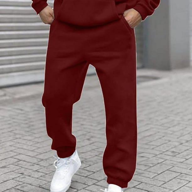 Pantalones largos para hombre, lisos, a la moda, informales, con bolsillos, cintura elástica, pantalones largos, pantalones deportivos, pantalones de poliéster para hombre.