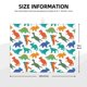thumbnail image 2 of Fotbe Colorful Dinosaur Alfombrilla de Secado para Cocina con Estampado, 18x24 Pulgadas, 2 of 7
