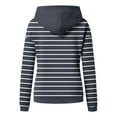 thumbnail image 6 of ShiShine Hoodie for Women Fashion Casual Round Neck Pleated Long Sleeve Tops Fall Sweaters, 6 of 7