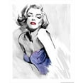 thumbnail image 2 of Rahim, Ellie 20x24 Gold Ornate Wood Framed with Double Matting Museum Art Print Titled - Marilyns Pose In Purple, 2 of 4