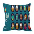 thumbnail image 1 of EREHome Ensemble Housse de Coussin Hiboux Tribaux 18x18 Pouces, 1 of 1