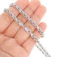 thumbnail image 4 of Nuragold 14K Real White Gold Rope Diamond Cut Chain Necklace 14"-30" (1.5mm-5mm) Italian Jewelry for Men & Women, 4 of 19