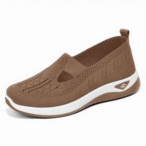 2025 Women's Summer Fashion Mesh Women's Casual Shoes Size 11 Wide Breathable Casual Shoes Round Low Shoes for Women Casual Head Non Slip one Womens office Shoes Casual Foot Stirrup Casual Sneakers