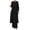 Black, variant on Riforla Women's Two Piece Suit Fashionable and Elegant Solid Color Irregular Long Shirt Top with Wide Leg Pants Robe 2 Piece Sets for Women Black XL