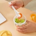 thumbnail image 3 of Tarro de Desayuno Portátil con Tapa Hermética, de Avena Espesa con Cuchara para Yogur, Leche, Ensalada, Recipiente para Almacenar Alimentos B, 3 of 5