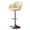 Beige_B, variant on Height Stools Adjustable Bar Chairs Leather Double-Layer Swivel Counter Height Barstools Cashier Counter Stool With Armrest and Metal Legs