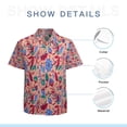 thumbnail image 7 of High Quality Hawaiian Shirts for Men Short Sleeve Aloha Beach Shirt Floral Summer Casual Button Down Shirts Blouses P42SEN, 7 of 7