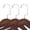 Walnut Brown, variant on WOOW DEPOT Solid Wood Hangers 12 Pack 2.4" Wide Shoulder Hanger for Suit Outerwear Clothes, Walnut Brown