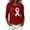 Wine breast cancer shirts for women, variant on Nfurl Womens Pink Ribbon Breast Cancer Awareness T Shirts Casual Crew Neck 3/4 Sleeve Tshirts Breast Cancer Clothes Wine,L