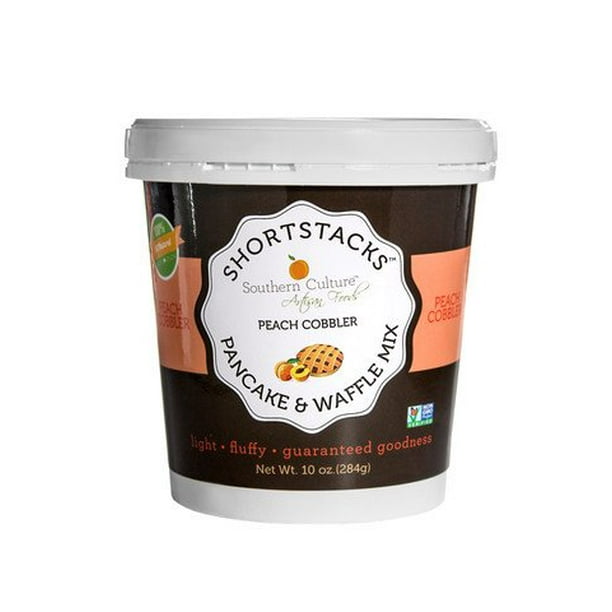 Southern Culture Peach Cobbler Shortstacks Pancake and Waffle Mix