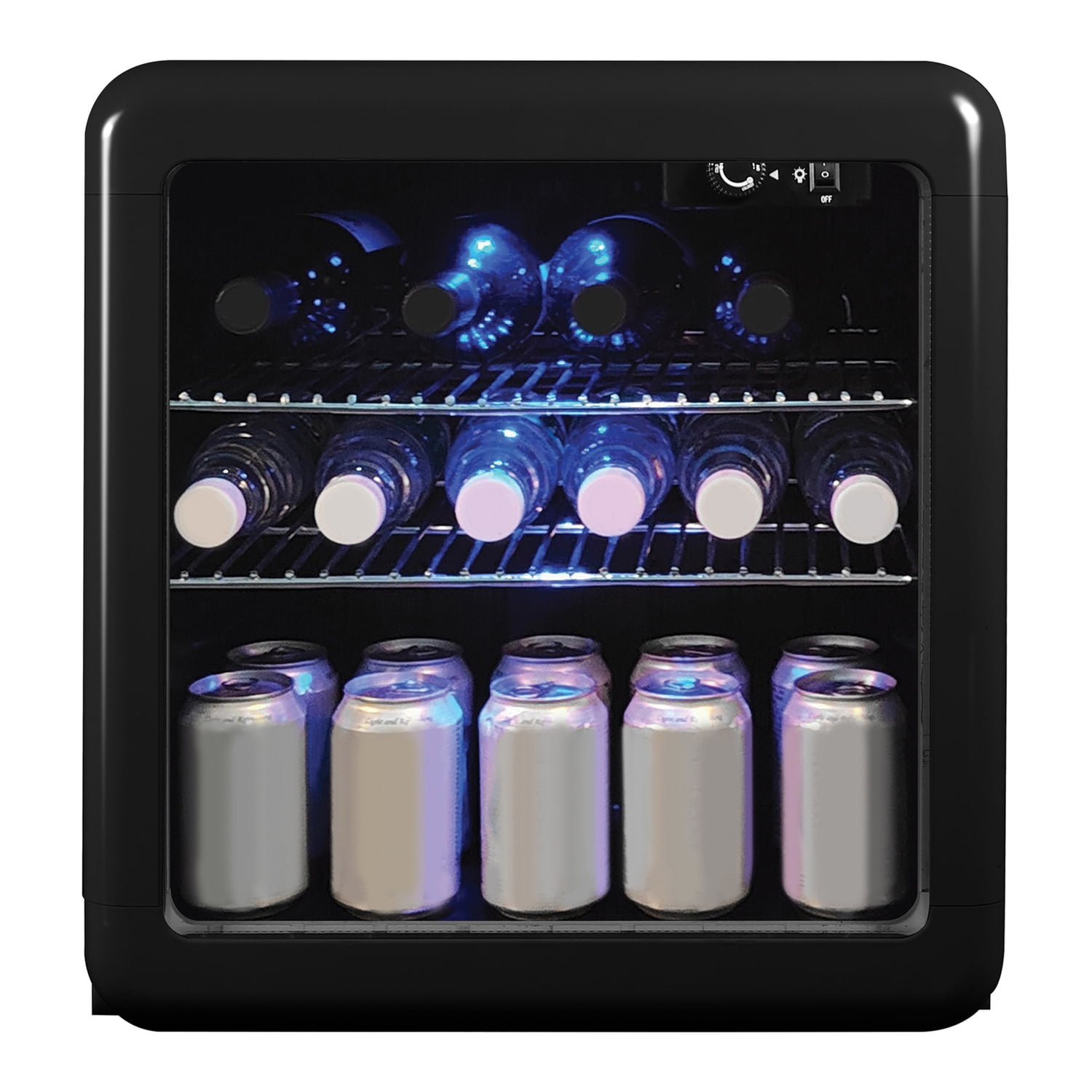 Magic Chef MCB17CHB 1.7-cu. ft. Retro Beverage Cooler, Black
