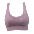 thumbnail image 4 of Mujeres Sujetador Deportivo Crop Top Chaleco Fajas Sujetadores Elásticos Chaleco De Fitness Morado M Sunnimix Sujetadores deportivos para mujer High Import, 4 of 8