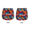 thumbnail image 6 of Goofa Colorful Hawaii Palms Printed Women 2 in 1 Running Shorts,Quick Dry Athletic Workout Shorts,High Waisted Athletic Shorts with Liner Pockets-Medium, 6 of 9