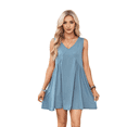 thumbnail image 1 of Minivestido Sin Mangas Gris Azulado XS, 1 of 7