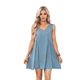 thumbnail image 1 of Minivestido Sin Mangas Gris Azulado XS, 1 of 7