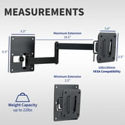 VIVO Sturdy Plastic Polymer RV TV Screen Mount with Articulating Arm
