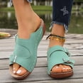 thumbnail image 6 of Viluyesy Womens Slide Sandals, Soft Sole Slip-On Wide Width 2026 Ladies Summer Comfortable Shoes Green US8.5, 6 of 8