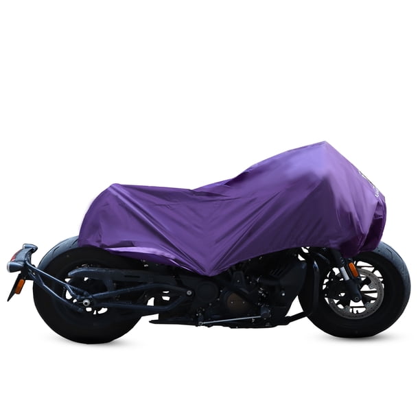 M Motocicleta Cubierta Liviana Mitad Cubierta Exterior Protector Púrpura