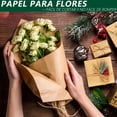 thumbnail image 4 of Papel Kraft de 50x5000cm, Rollo de Papel Craft Marrón, 88 g/㎡ Papel Estraza Ideal para Embalar, Envolver Regalos, Postal, Envío, Paquete, Arte de Pared, Manualidades (2.2 Kg), 4 of 4
