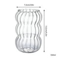 thumbnail image 2 of Glass Drink Cup Vintage Fluted Ribbed Glassware Ripple Drinking Glasses Glassware Housewarming Gift Home Kitchen Bar Party Accessories, 2 of 6