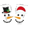 thumbnail image 3 of CxhicLuv Christmas Snowman Magnetic Refrigerator Sticker, DIY Holiday Decorations for Garage Door & Wall, Reflective Christmas Decor with Magnetic Snowman Face for Indoor & Outdoor Holiday Decor, 3 of 9