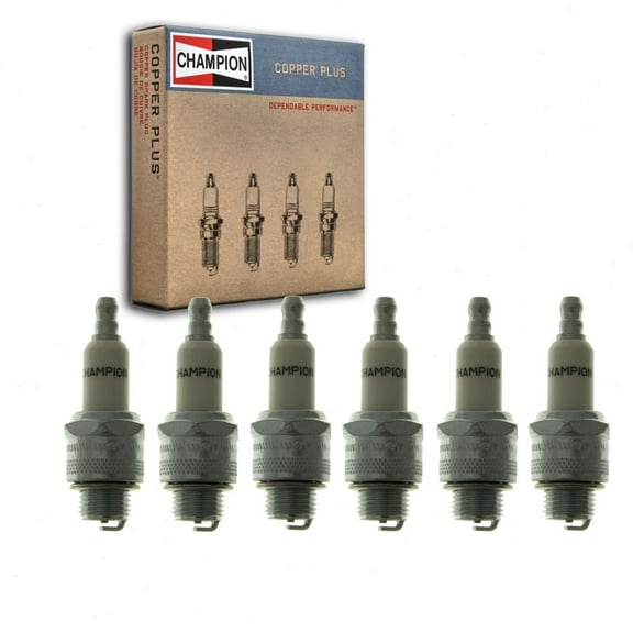 6 pc Champion 845-1 Copper Plus Spark Plugs for J17LM Ignition Wire Secondary