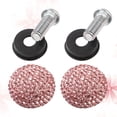 thumbnail image 3 of Shisuyan Vehicle License Plate Nuts and Bolts Rhinestone Car Screw Special Fasteners Anti-theft Screws (Pink), 3 of 8