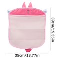 thumbnail image 5 of Tuvgenk Mesh Bath Toy Organizer Hanging Suction Cup 15x14 inch Hanging Storage Bags Pink Large Capacity Drainage for Baby Bath Toy Storage, 5 of 5