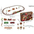 thumbnail image 2 of Juego de Tren de árbol de Navidad de Lujo Diseño Clásico Fácil Montaje Materiales Duraderos Efectos de Luz y Sonido Decoración Navideña Perfecta para Niños y Adultos ANGGREK Otros, 2 of 7