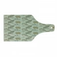 thumbnail image 1 of Owl Cutting Board, Cool Looking Owls Different Shapes and Sizes Drawing Style Sketch Pattern Print, Tempered Glass Cutting and Serving Board, Wine Bottle Shape, Brown Reseda Green, by Ambesonne, 1 of 1