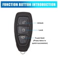 thumbnail image 3 of 3 Buttons Key Fob Remote Control Case Shell Replacement for Ford Focus, 3 of 6